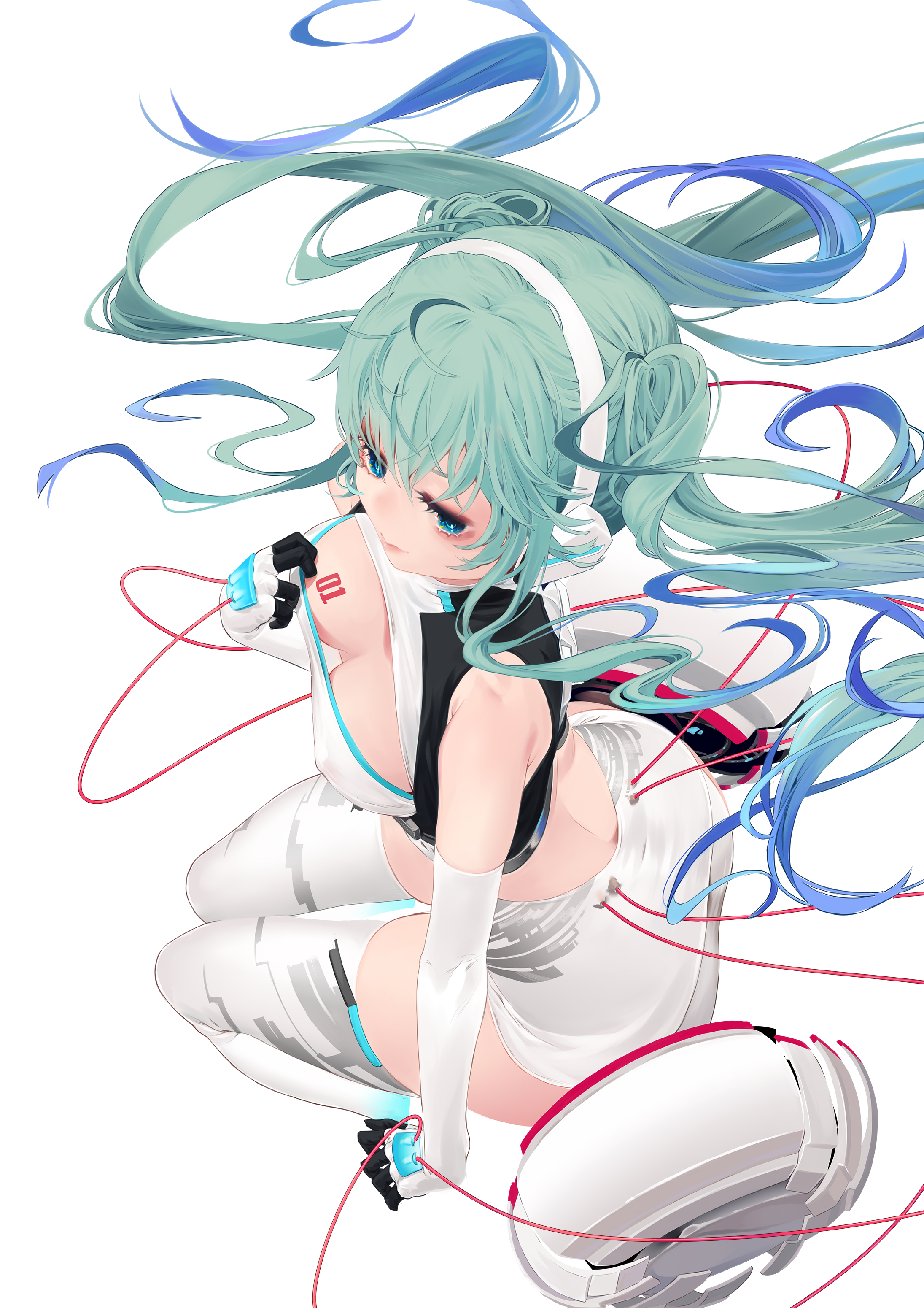 Oohhya Vocaloid Hatsune Miku Ass Breast Hold Cleavage Erect Nipples